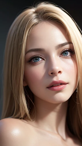 blue eyes, Blonde hair, Large Breasts, 4K resolution, High quality CG, Beautiful CG, Soft Light, realistic, photo-realistic:1.37),(8k, RAW photo, best quality, masterpiece:1.2), cute, ultra-detailed,physically-based rendering, ultra high res, sharp focus, looking at viewer,photorealistic,realistic, solo, photorealistic, best quality, extremely detailed face,extremely detailed eyes and face, beautiful detailed eyes,absurdres, incredibly absurdres,haunting smile, natural breasts, soft areolas, Puffy areolas, puffy nipples, detailed areolas, plunk areolas, detailed nipples, full body, sexy shot, smooth body, sexy body, huge stunning goddess shot