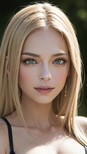 blue eyes, Blonde hair, Large Breasts, 4K resolution, High quality CG, Beautiful CG, Soft Light, realistic, photo-realistic:1.37),(8k, RAW photo, best quality, masterpiece:1.2), cute, ultra-detailed,physically-based rendering, ultra high res, sharp focus, looking at viewer,photorealistic,realistic, solo, photorealistic, best quality, extremely detailed face,extremely detailed eyes and face, beautiful detailed eyes,absurdres, incredibly absurdres,haunting smile, natural breasts, soft areolas, Puffy areolas, puffy nipples, detailed areolas, plunk areolas, detailed nipples, full body, sexy shot, smooth body, sexy body, huge stunning goddess shot