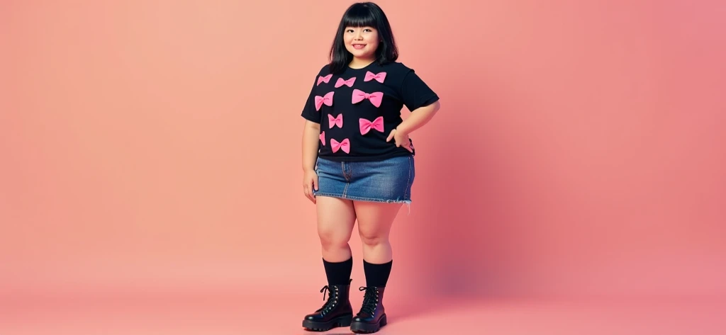 Fat ??? girl , age 10 years , very fat , obese , extremely fat , full body , at the school 