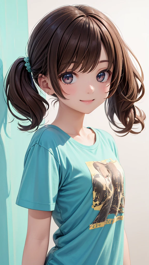 ((Masterpiece)), (Anime:1.3), ((best quality)), (super detail:1.2), (High Definition:1.3), (Professional Photography:1.2), (drop shadow:1.5), (profile), Textured skin, cinematic lighting, (12 years old), 1girl, (Cute teenage beautiful Girl),BREAK, ((best quality)), ((glossy lips)), beautiful brown eyes, (Beautiful diamond eyes:1.5), (Pale brown hair), unruly hair, medium hair, (long bang), ((put on baseball cap deeply)), (evil smile), Open mouth, BREAK, (Anime:1.3), ((ragged white tanktop)), Slender body, sweaty, Beautiful small breasts, (kawaii posing), cumulonimbus cloud, summer day, ((on the tropical country)), (Perfect light), (sharp focus),