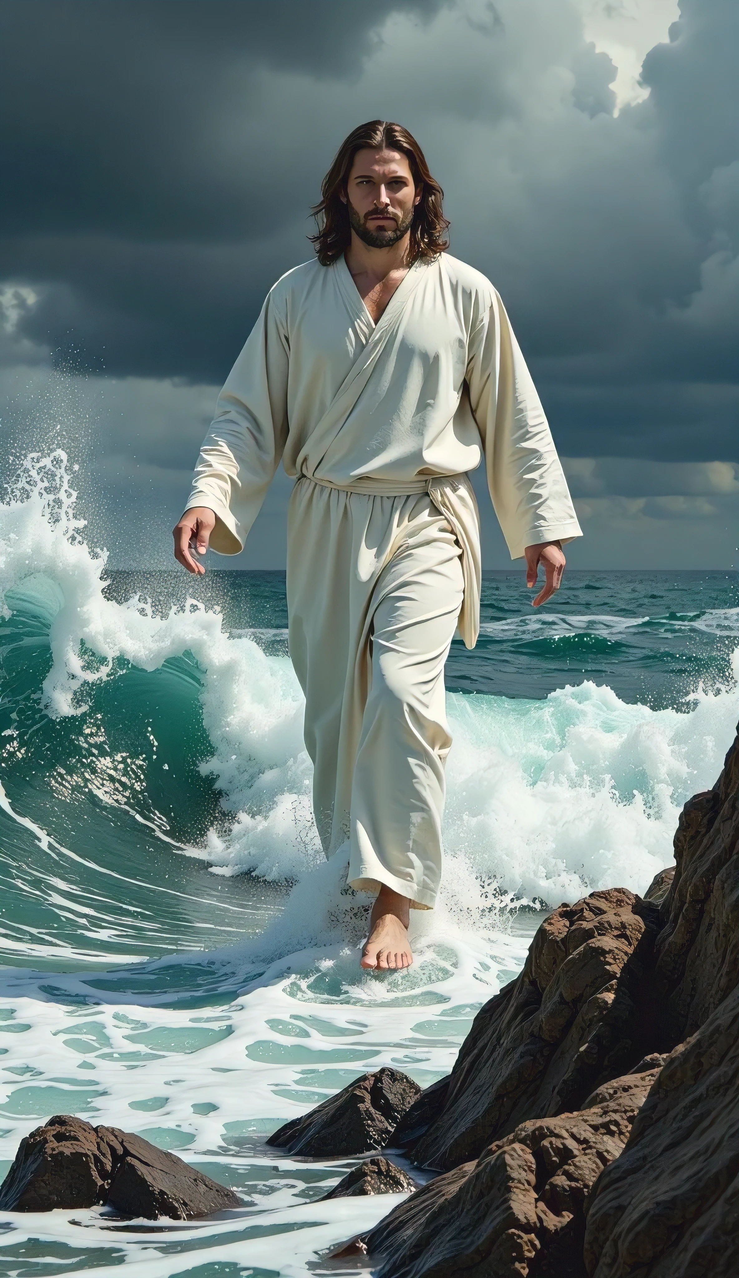 Jesus walking on the water