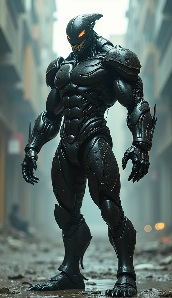 (draconic alien biomechanical succubus with carnage & witchblade physique:1.5), (megan fox as a muscular alien draconic biomechanical demonic woman with flayed skin, gigantic horns, & necrotic metallic muscle:1.5), (witchblade muscular anatomy:1.25), (perfect fingers:1.25), ((wide shoulders & upper body:1.25)), (very skinny legs:1), (huge muscular arms:1.25), (ten pack abs:1.25), (full body view:1.25), choker, detailed eyes, (looking at viewer), (smile:1.25), (blank dark background:1.25), in the art style of H.P. Giger, (beautiful girl face:1.25)
