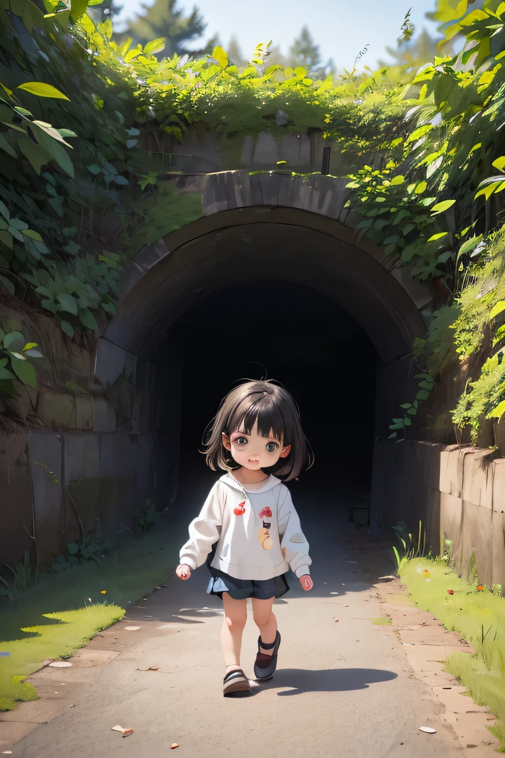 I am , 1.6 meters tall, black hair, square face, small eyes. This ager went with my medium-length black hair, big eyes, cute Chinese teen cousin who is about . She wore tight jeans and her butt was sticking out. We went together in the afternoon and crawled into a cement pipe that was not very spacious and could only accommodate one person at a time. My cousin crawled in front and I was behind her. I accidentally hit her butt with my face, and then I secretly smelled her butt.