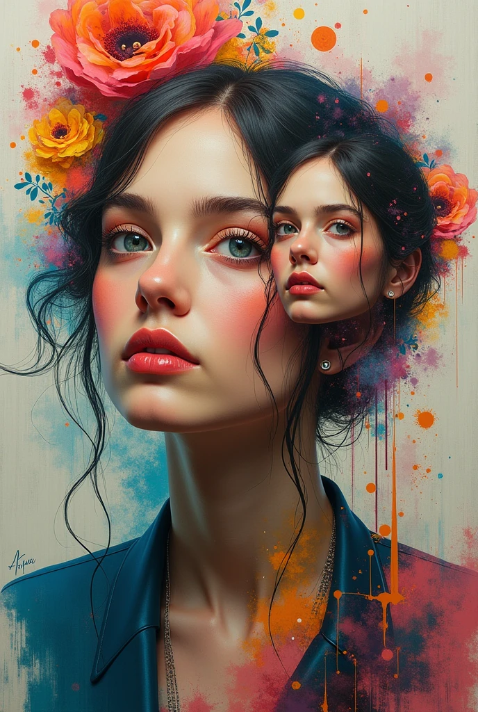 there is ugliness in beauty, but there is also beauty in ugliness. in the style of adrian ghenie, esao andrews, jenny saville, edward hopper, surrealism, dark art by james jean, takato yamamoto, inkpunk minimalism