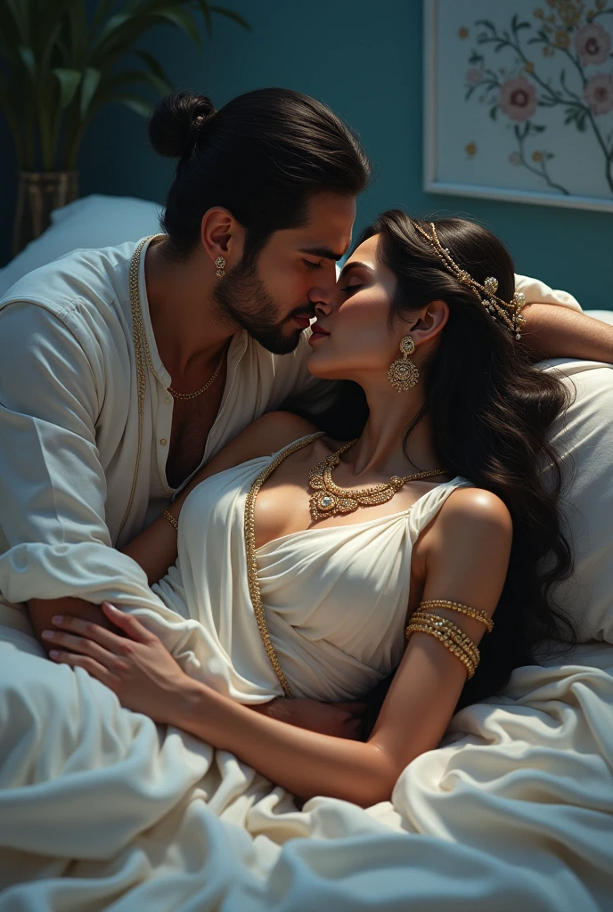 Cleopatra and Mark Antony on their wedding night
