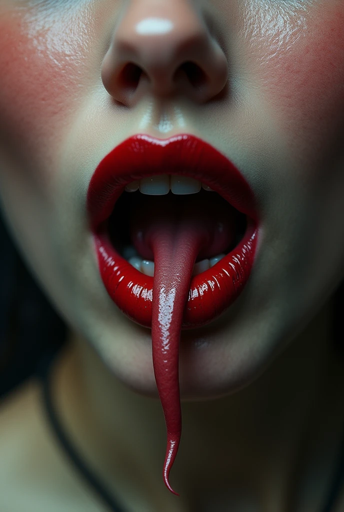 woman with a vulva vagina instead of a mouth