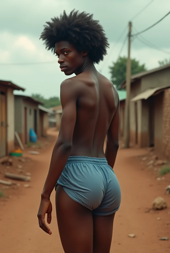 A 2 year old Indian village baby ??? no panties standing bending over from behind, dark skinned 