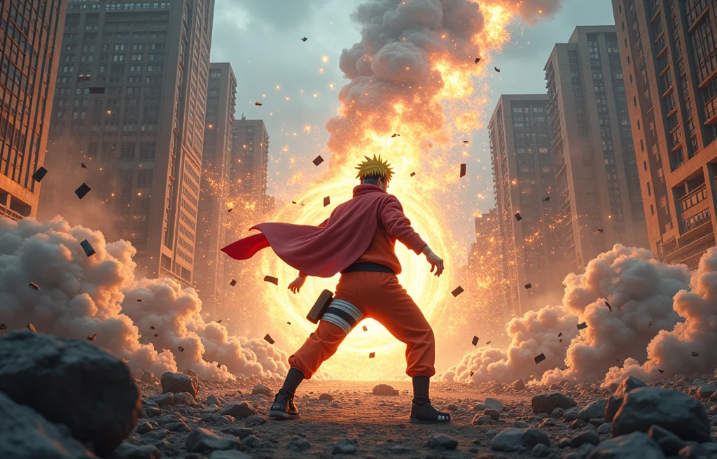 Naruto Destroying a City