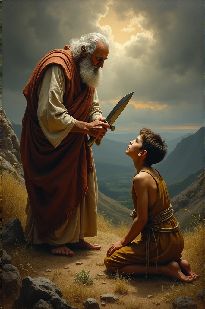 Abraham sacrificing his son