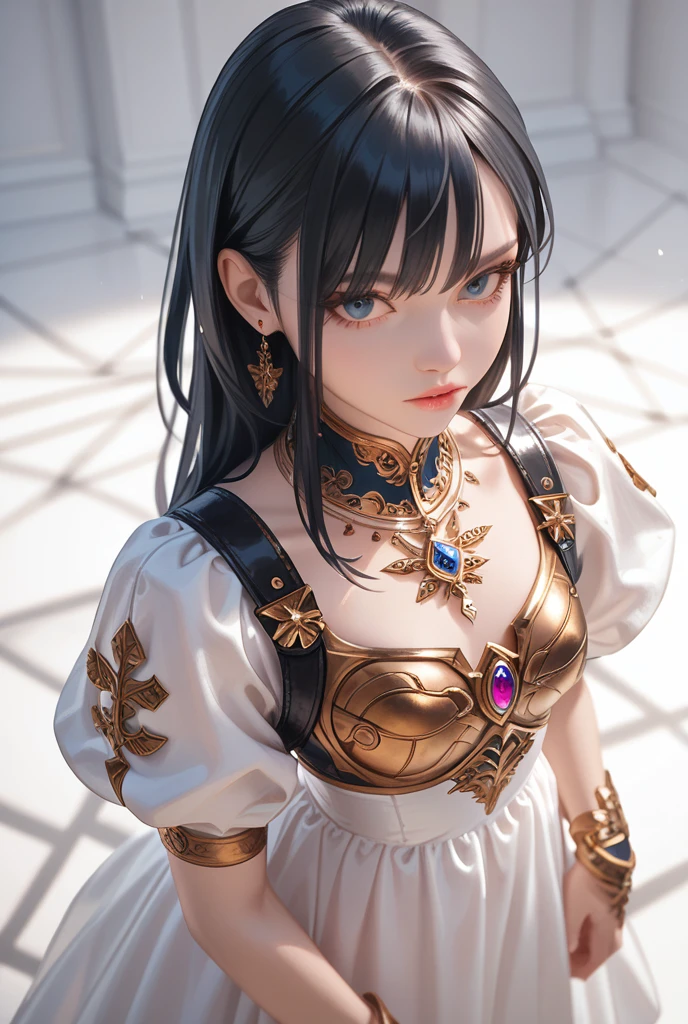  high definition , masterpiece, accurate, 最 High Quality ,  high definition model,  High Quality ,  very detailed,  1 girl,  black hair, Character portrait, Wide angle, anime, 