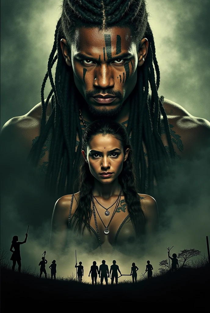 Create a couple, with indigenous traits, surviving the zombie attack