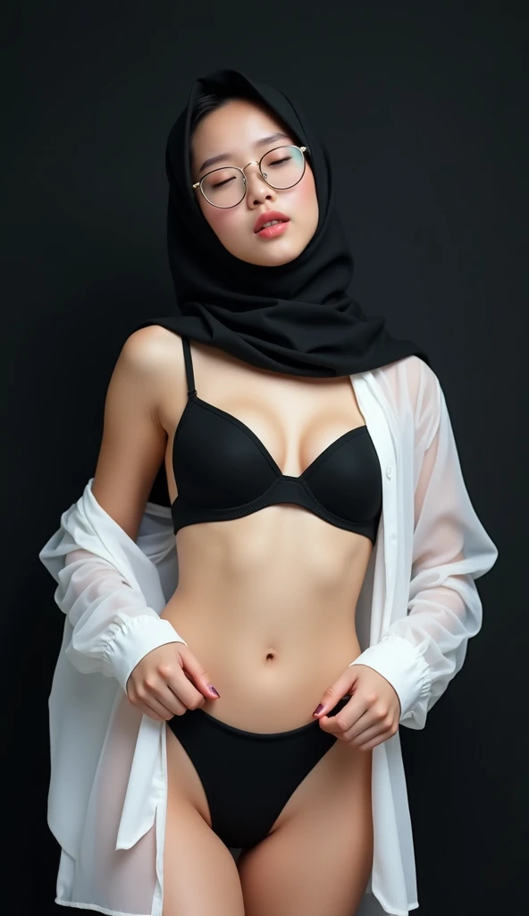 HIJAB MALAY GIRL,, IMF as a good Guy, TECHNOLGY, AI, futuristic, blockchain, International Monetary Fund, (MATRIX WORLD), ((look In front  at the camera OPEN MOUTH and open your mouth)), (((HEAVY BOOBS))), (((HEAVY BUTT))).