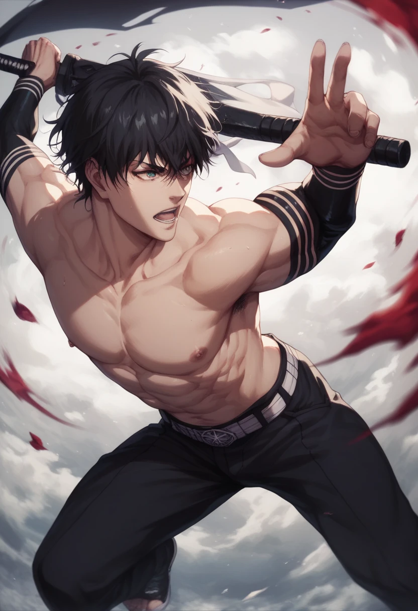 Kaneki fighting Eren