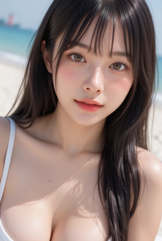 (((10 years old))) ,girl、Long twin tail hair、Mickey's Ear Headband。(Random Nudes)，Exhibitionism，((Random exposure of genitals))。　Beautiful areola。Thin Hair。In the vast snowy mountains、Detailed and complex background。Black Hair。(Round face).Random Pause