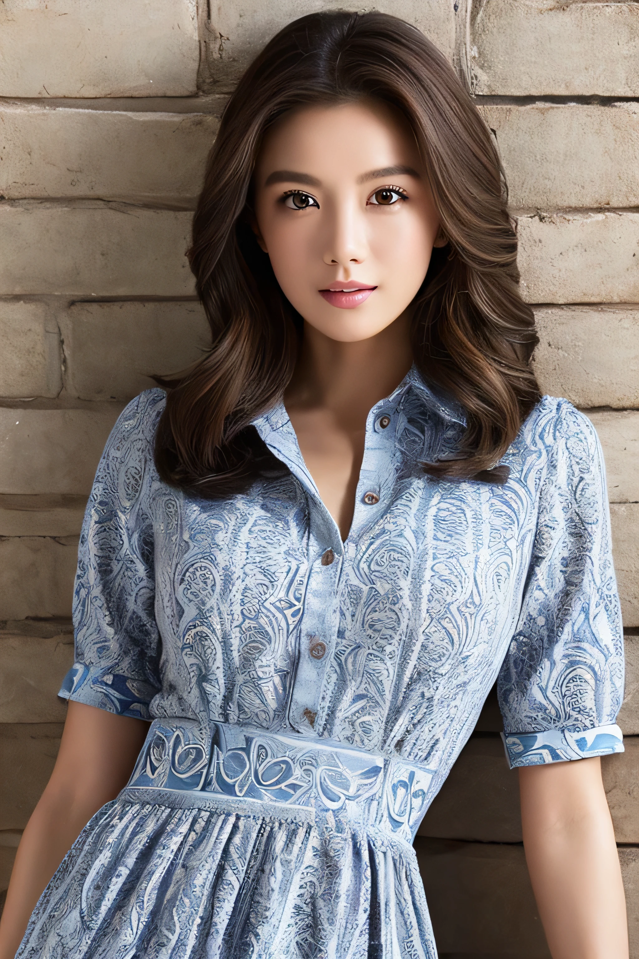 The face shape is more oriental