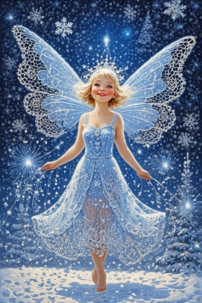 ...







 masterpiece fails, fairy, Funny, snow,  New Year,  ice girl ,  fluffy Vologda lace,  light Gzhel painting ,  emission , refraction , glitter, shimmer, Christmas decorations, Flappers, confetti, Postcard,  Nicoletta Ceccoli style ,  Nikolay Feshin 