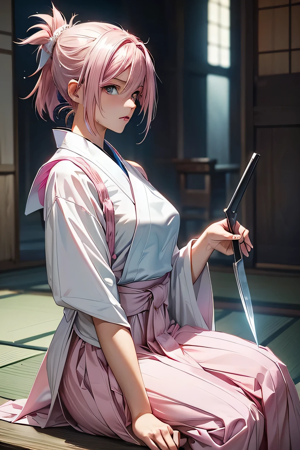 Anime girl with pink hair and white top holding a cigarette, Best anime 4k konachan wallpaper, Guviz-style artwork, style of anime4 K, Guviz, Badass anime 8 K, Anime wallpaper 4 k, Anime wallpaper 4K, 4K anime wallpaper, Anime art wallpaper 8 K, Anime art wallpaper 4k