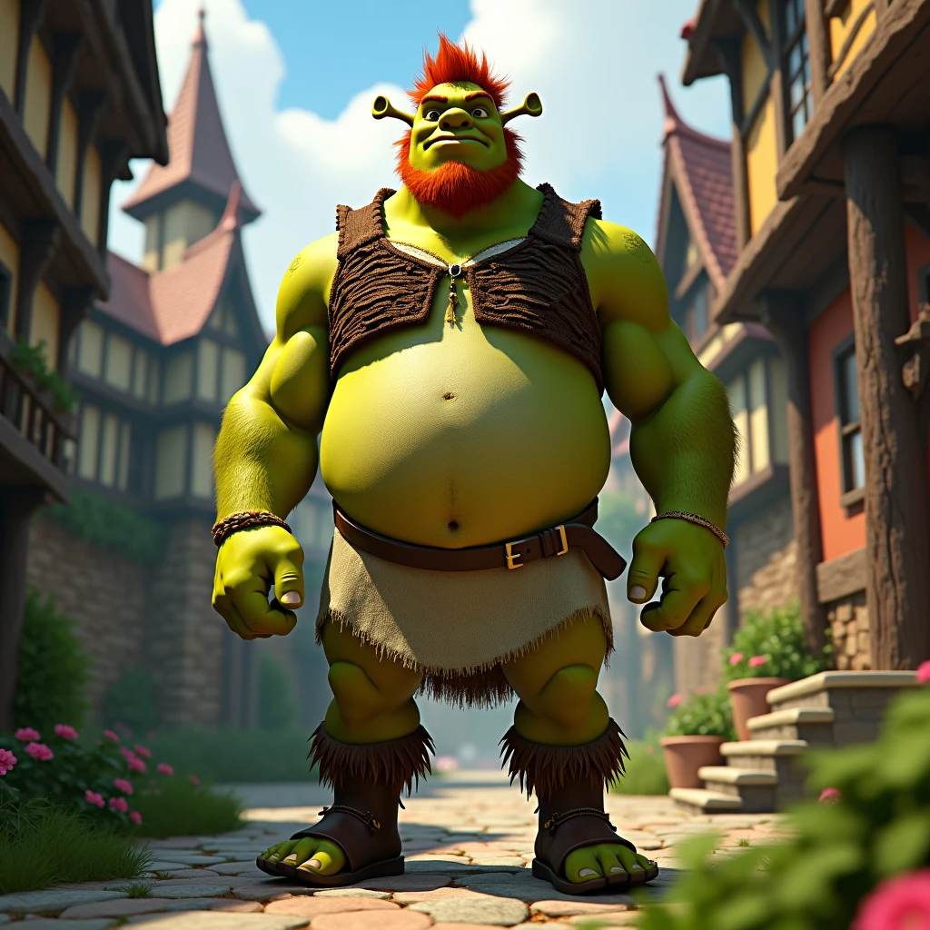 Creat a 3d animation images"Explore Dio's character as a kind-hearted giant who cares for the delicate beings around him.Discuss Dio's loneliness and his longing for a companion who understands his gentle nature."