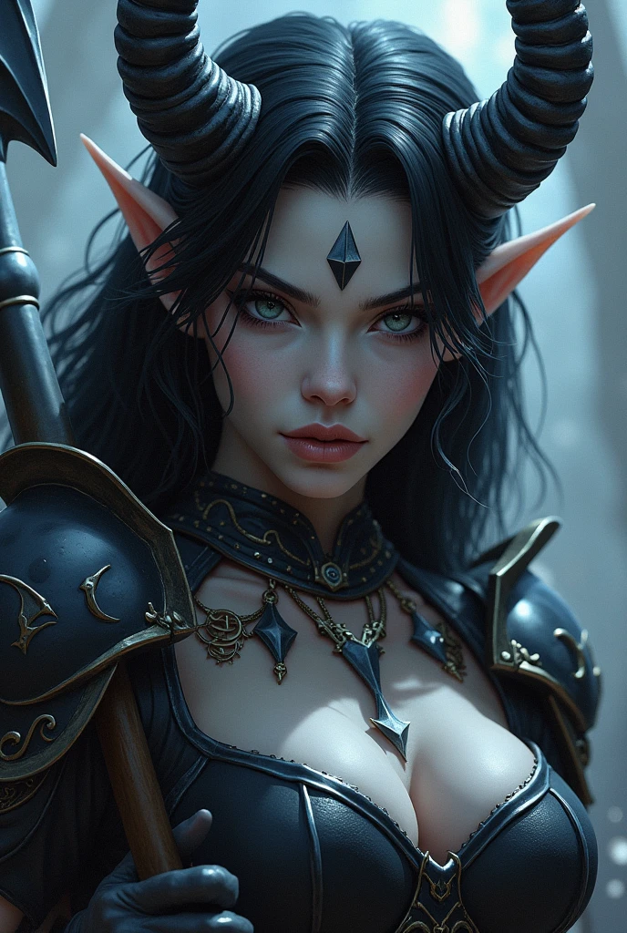 Female, skinny, thin, shocked, angry, (massive fake tits), detailed eyes, detailed background, high resolution, very detailed, vibrant, goddess, natural lighting, (turned clothers), (orc female), (attractive orc), (demi bra).