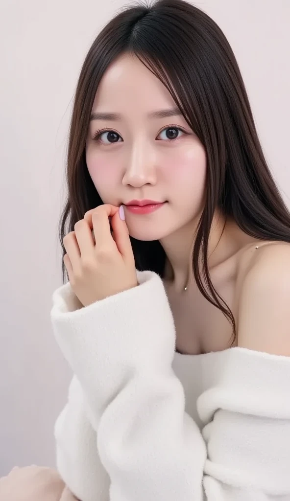 araffe asian woman sitting on a bench in a pink shirt, gorgeous young korean woman, korean girl, xintong chen, young and cute girl, asian girl, beautiful south korean woman, chinese girl, young asian girl, a cute young woman, beautiful young korean woman, trending at cgstation, jaeyeon nam, xision wu, sakimichan