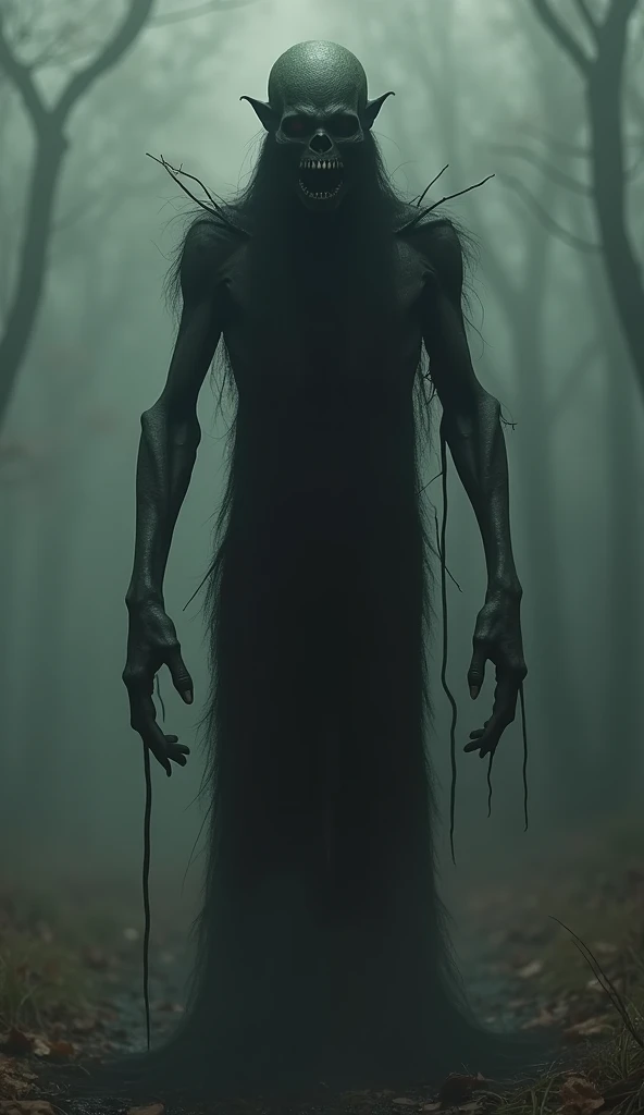 Creepy、Dim background、Japanese Yokai、Human form、