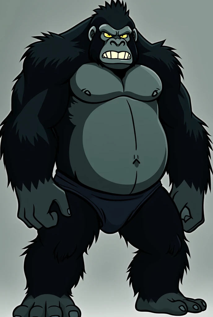 An Gorilla Mare An Peu Perdu. Add brightness ( ( concept character art ) ), Full body character drawing