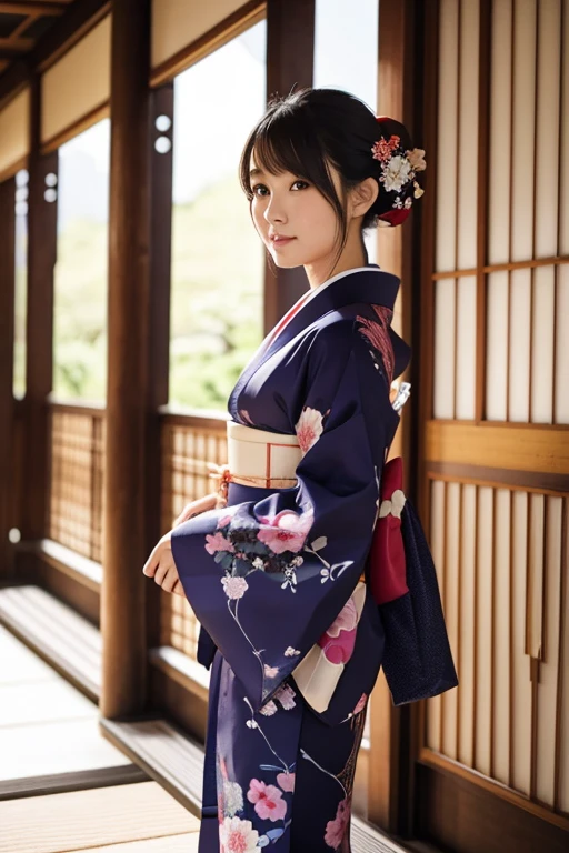 Japanese-style kimono 