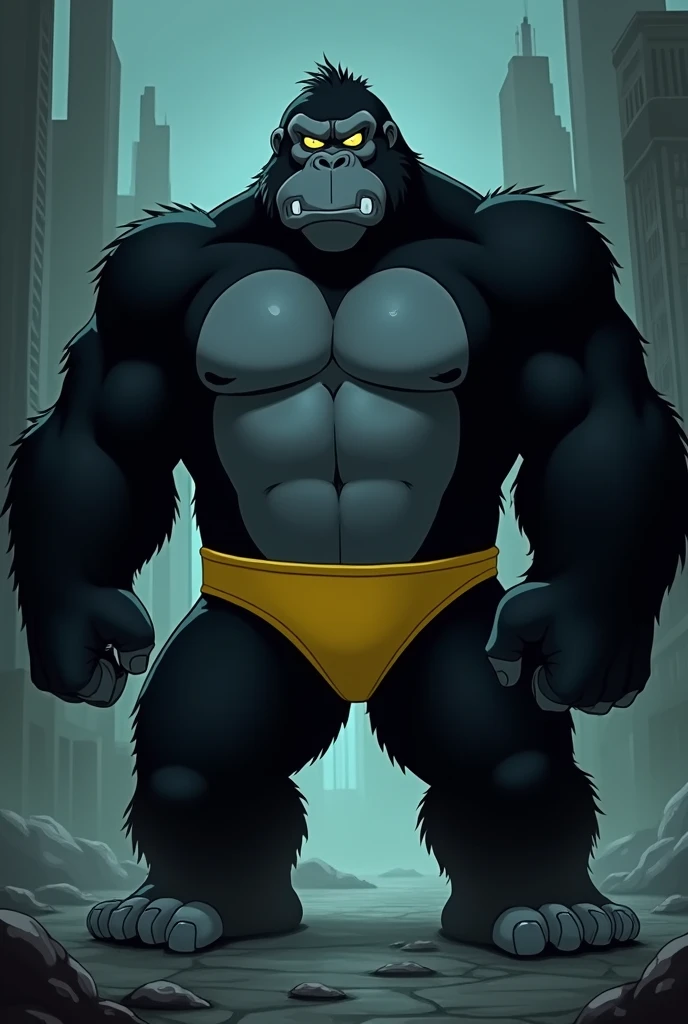 Animal golden gorilla, golden gorilla, golden skinned gorilla