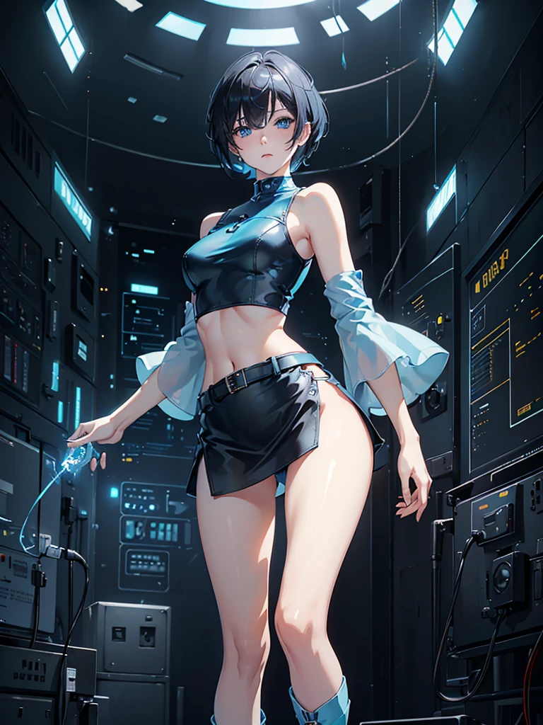 Katsuhiro Otomo, Hannes Bok, Mysterious, strange, surreal, bizarre, fantasy, Sci-fi, Japanese anime, geometric landscape, Foucault's pendulum, butterfly, miniskirt beautiful girl, perfect voluminous body, detailed masterpiece hyper realistic sharp focus sexy erotic provocative body poses skin wet wet glistening 