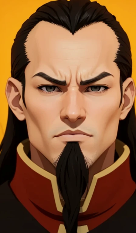      There is a man       (   mature and strong   )   50 years old ,     with long hair and ultra   realistic   traje emperador          , emperador hiper           realistic           , sujeto hiper           realistic           , Chico anime         realistic           ,           anime style realism           , estilo de arte anime           realistic           , estilo de arte de anime           realistic           , Estilo anime 3D           realistic           ,           portrait de una chico anime,           artwork in the style of Guweiz        ,          Detailed                    portrait de una chico anime, increíble           portrait de rostro de anime . model,          of Asian origin    (sexy) ,     I just saw the spectator           ,           portrait(           realistic           :1.4), (:1.0), Gris eyes ,           squinting eyes         (perfecta, Serious) ,      eyes (perfect,Serious),eyelash(perfecta),shirt,    thin eyebrows(perfect),  dyed hair (negro ),     perfect hair with straight hair        (perfect), ( secretario professional ), hairstyle type       ( Long and ponytail  ),    oval and elongated face    ,ELONGATED FACE,      triangular chin      , thin face,       slim build      , (         Detailed         , ultra ,,-         Detailed         , high          Detailed         , ultra           realistic           8K CG,           perfect artwork , lyrical), wooden table , flores, Internal,               expression(carefree, Serious) ,          no earning, film, bokeh, professional, 4k,           Dynamic and very detailed lighting         , fotor           realistic           , 8K, raw, rico,         intricate details      ,  Avatar(Ozai   ), Ozai   