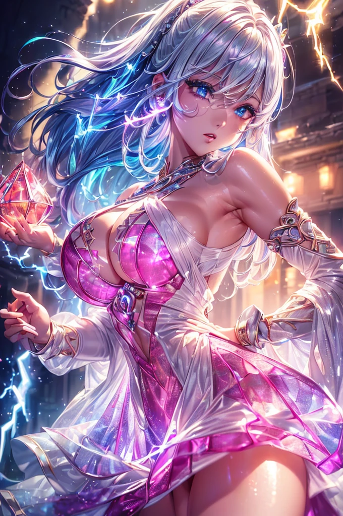 (((Highest quality)))(((Best Image)))(((anatomy)))外見は20代のwoman,Random hair color ,Random hairstyle,Wear a shrine maiden costume,Extreme costumes(((Appearance)))The shape is humanoid,Random Face(Beautiful Face),,Huge breasts,Tight waist,Wearing randomly colored armor(((Features)))Eye color is random,Personality is random,Attractive figure(((arms)))He is carrying a weapon that resembles a purple glowing object..Possess modern weapons.(((woman)))The skeleton is human-like,Huge breasts,Tight waist,fogのようなガス状のもので纏っている(((background)))Barren Land,dead tree,fog,Chaotic world(((Standing posture)))ランダムなStanding postureをしている,mysterious,lovely,Highest quality((Full Body Shot))