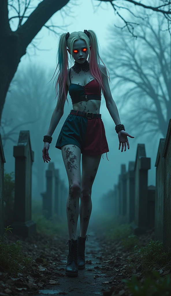 a woman looks like a zombie sitting on the roof, 1 girl, masterpiece, best quality, best quality, full body, bionic skin, pale skin, dead eyes, bionic face, blank stare, scars, blood, damage, hairs, cry, finely detailed, extremely detailed CG unity 8k wallpaper, night sky with stars and moon, empty city,  emotional impact, Bill Sienkiewicz inspired art
