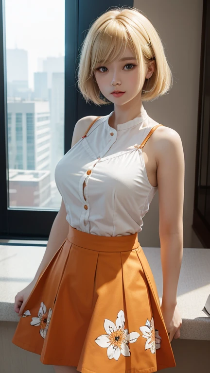 fantasy-style, (zPDXL2), (((cowboy shot))), (((dynamic pose))), (((dynamic angle))), (((sehele style))), webtoon, anime, centered, 1girl, 1woman, (((sitting))), (((lip bite))), holding wooden mug, beer filled, blond girl, ves, short hair, blue eyes, cleavage, clothed, indoors, medieval fantasy, tavern, (((wall))),