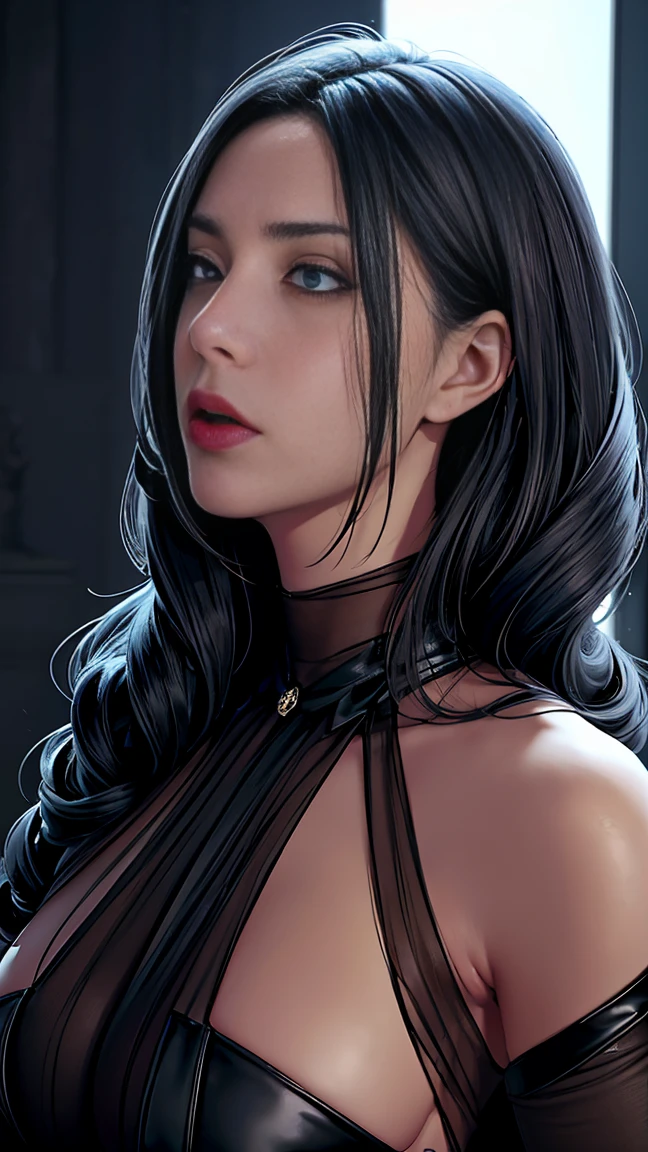 beautiful woman ig model, in different poses, Hyperrealista,black hair, straight hair, shiny hair, glowing eyes, rape face, UHD, anatomically correct, textured skin, super detail, high details, high quality, award winning, best quality, highres