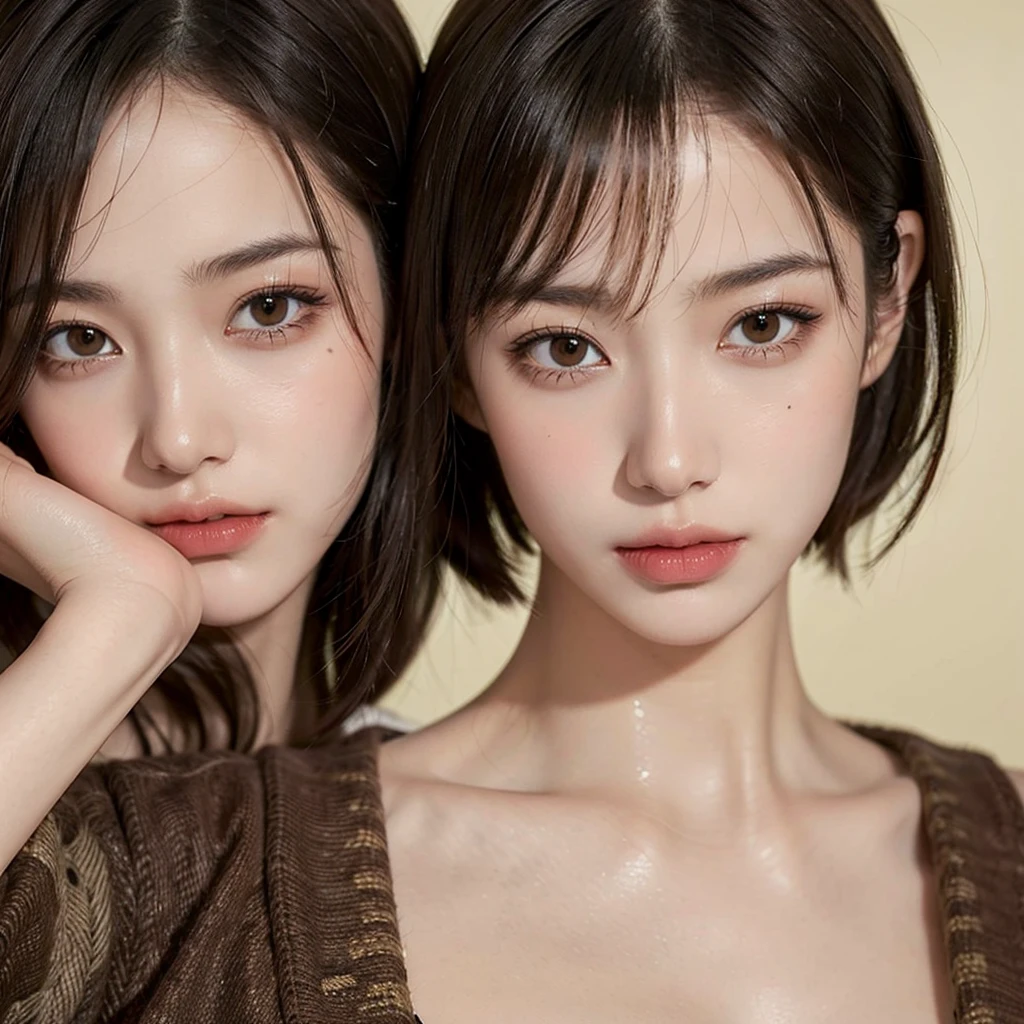 Best quality, masterpiece, ultra high res, (photorealistic:1.5), raw photo, 1girl, offshoulder, in the dark, deep shadow, low key, cold light, sexy look, short hair