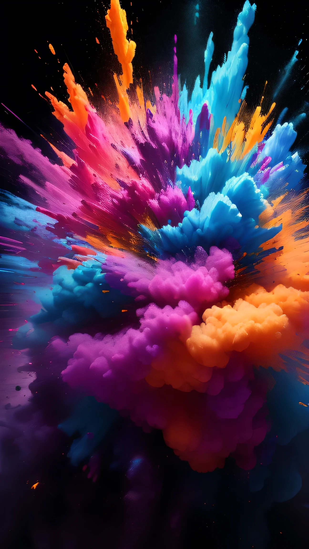 Closeup of colorful pink clouds on black background, 色彩缤纷的explode, Color Burst, an color explodes, 炫目的explode, color explode, color explodes, 彩色墨水explode, dark. explode, explode色,  Philosophical Color Splashes , Color photography, burst of powders,  dramatic color ,  Blue and Pink Color Splashes, Ultra High Speed Photography 