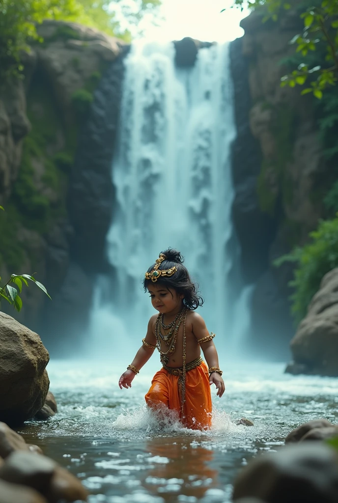 the baby Jesus, estaba jugando en
medio de un riachuelo, el cual tenia impurezas, as they commonly have, ya que poco antes,
The rain had fallen. Pues bien. the baby Jesus when he realized it, picked up the water that was
Dirty. He cleansed and purified her, y la puso en pozas. Pero todo esto, simplemente con su palabra. The child
Jesus commanded clean water, And so it was. Y lo hizo, without making any movement.