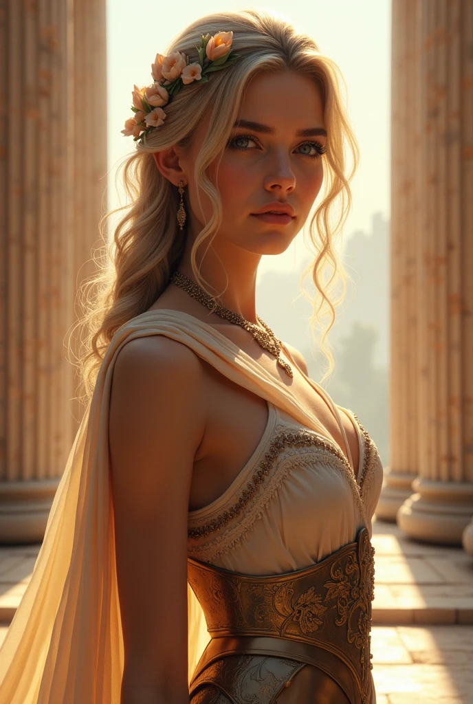 Lili Reinhart in Roman attire 