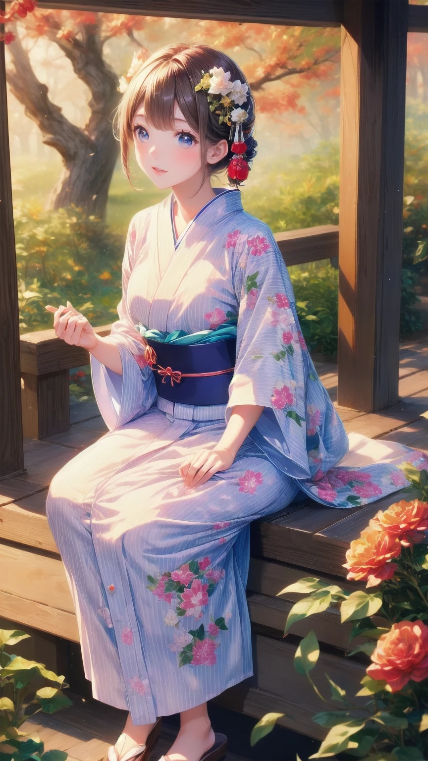 Japanese-style yukata/Japanese style yukata 
