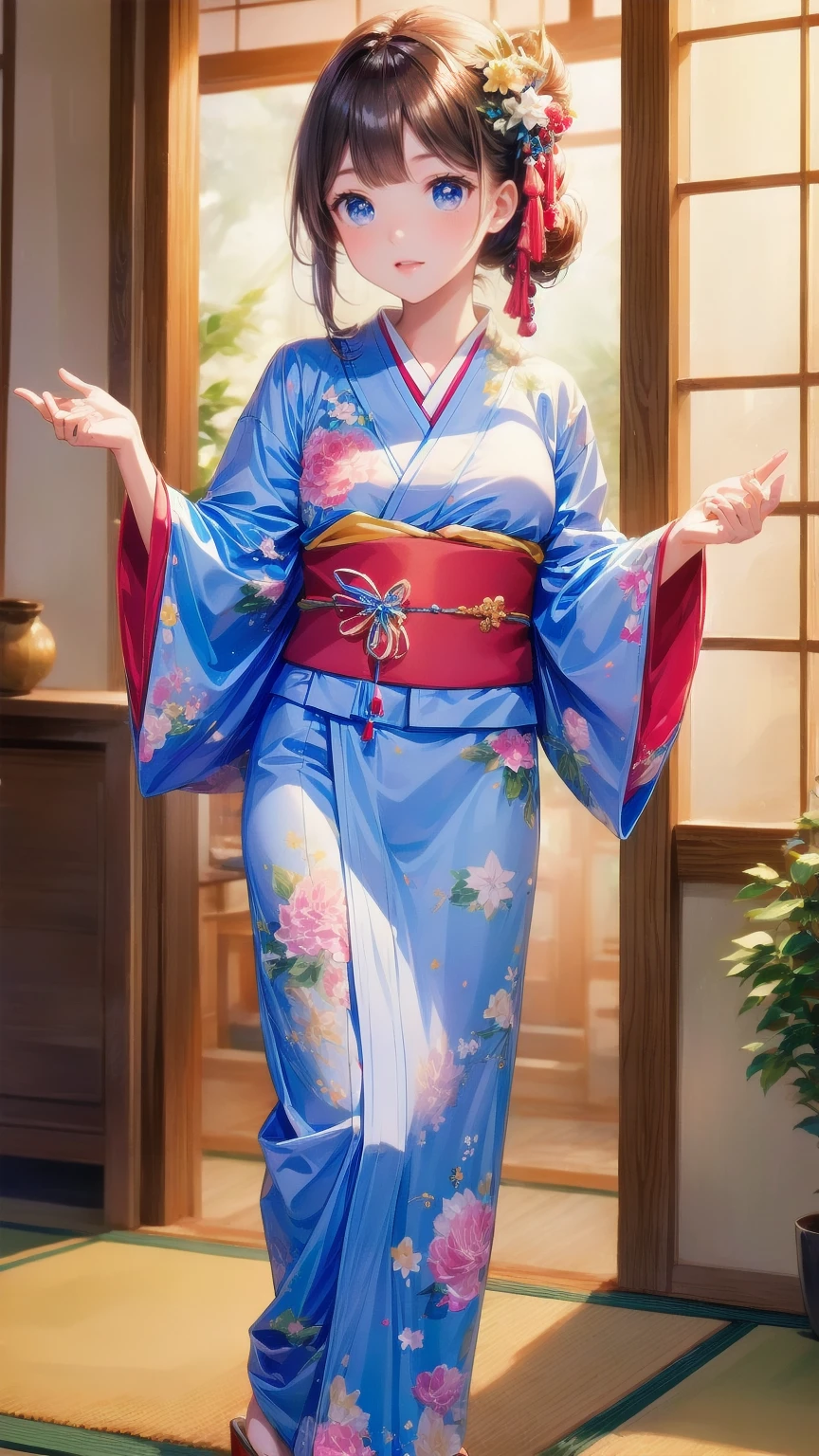 Japanese-style yukata/Japanese style yukata 
