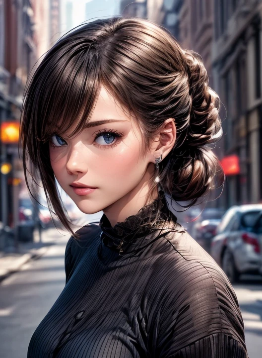 (  Masterpiece  :1.3), (  top quality : 1.4), 
 Cinematic Lighting , 
( 1 girl),  beautiful face, ( realistic face), 
 beautiful hairstyle :1.8, (Chignon:1.4),
  Real Eyes ,  beautiful detailed eyes, 
(  Real Skin),  beautiful skin, 
( casual fashion:1.4), 
 absurd,  charming, 
  ultra high resolution,   surrenders ,  high definition, 
Golden Ratio,   Perfect Anatomy:1.4

