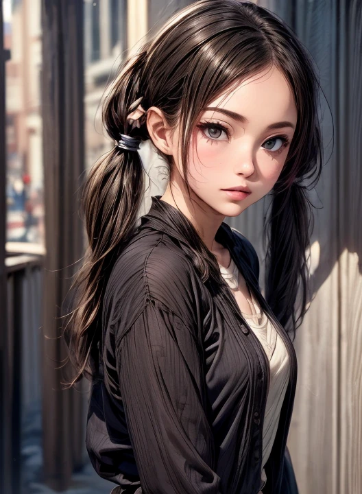 (  Masterpiece  :1.3), (  top quality : 1.4), 
 Cinematic Lighting , 
( 1 girl),  beautiful face, ( realistic face), 
 beautiful hairstyle :1.8, ( Twin Tails :1.4),
  Real Eyes ,  beautiful detailed eyes, 
(  Real Skin),  beautiful skin, 
( casual fashion:1.4), 
 absurd,  charming, 
  ultra high resolution,   surrenders ,  high definition, 
Golden Ratio,   Perfect Anatomy:1.4

