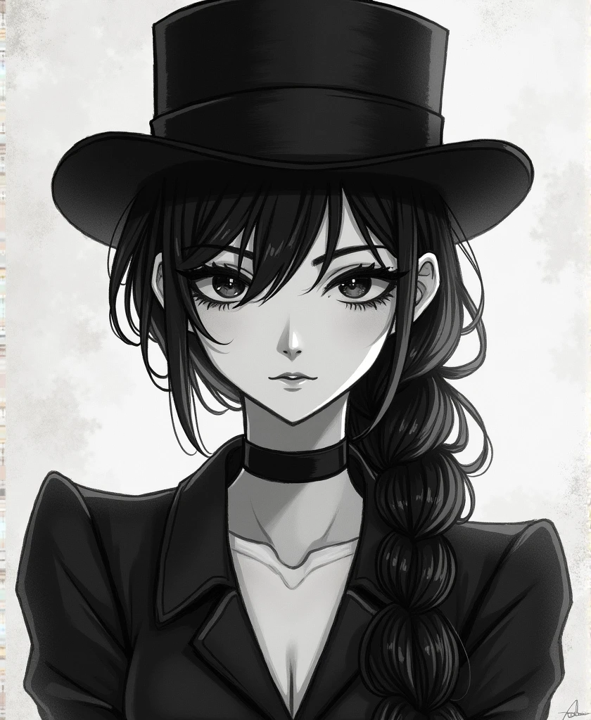 in style of Alfred Kubin,character concept design,half body,1girl