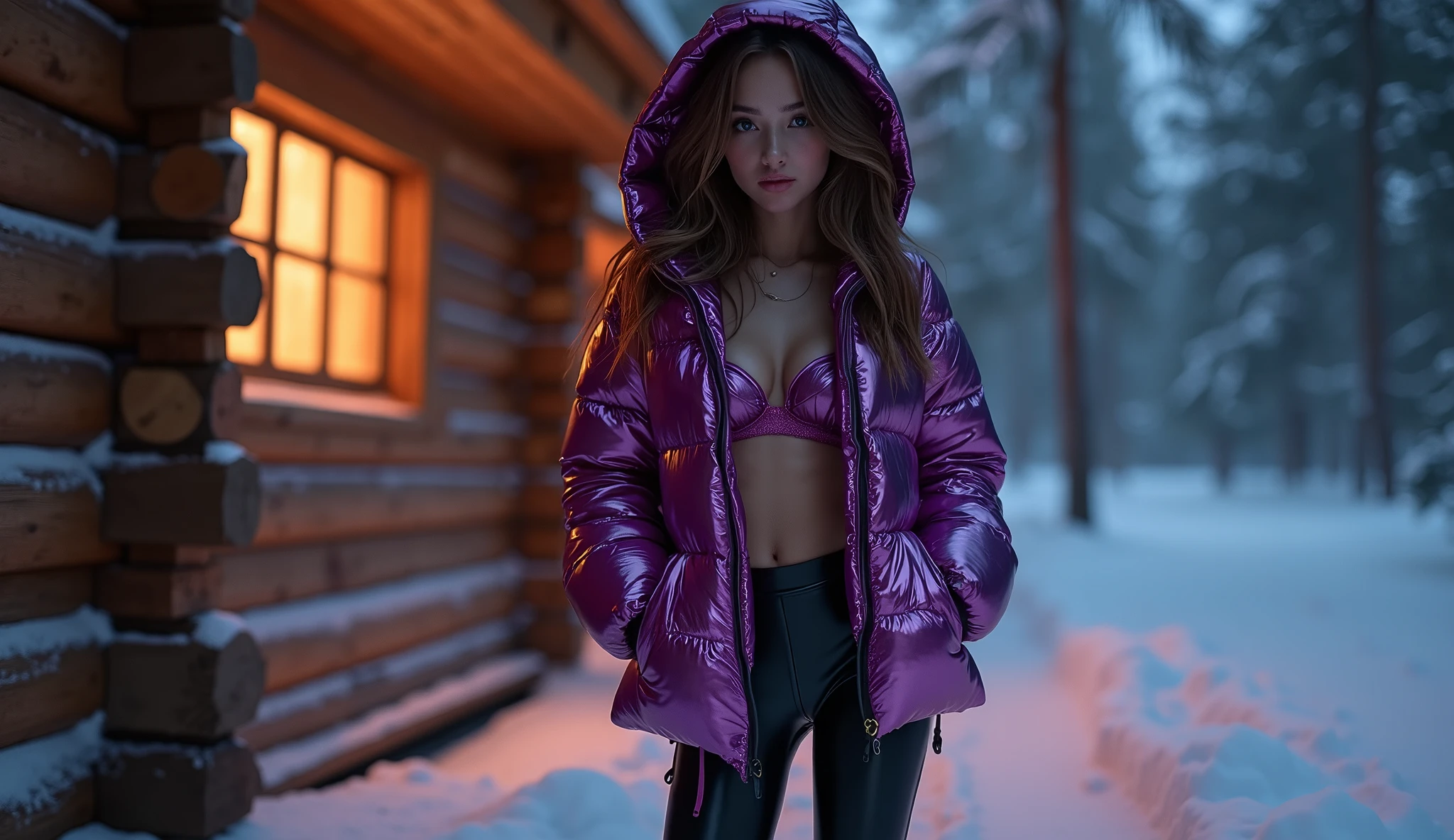 a woman in a pink robe standing in front of a white background, coat for a rave, stylish coat for a rave, pink fur, coat for a rave with fur, neon pink, pink fluffy fur, wearing a pink hoodie, hot pink, furry style, pink clothes, some pink, pink girl, fluffy ebay product, ((pink)), fur coat, fluffy