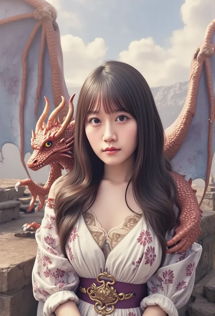 Goddess、Front facing、No exposure、Dragon