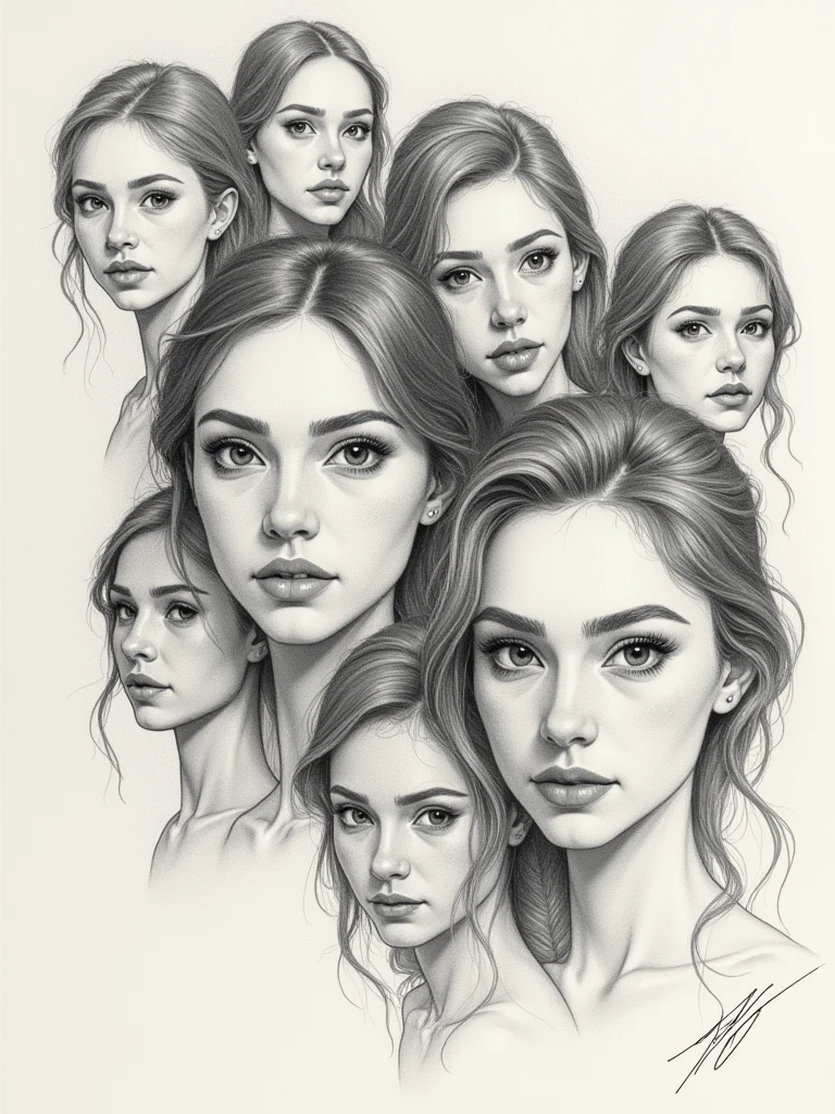 One image sketch 5 face 