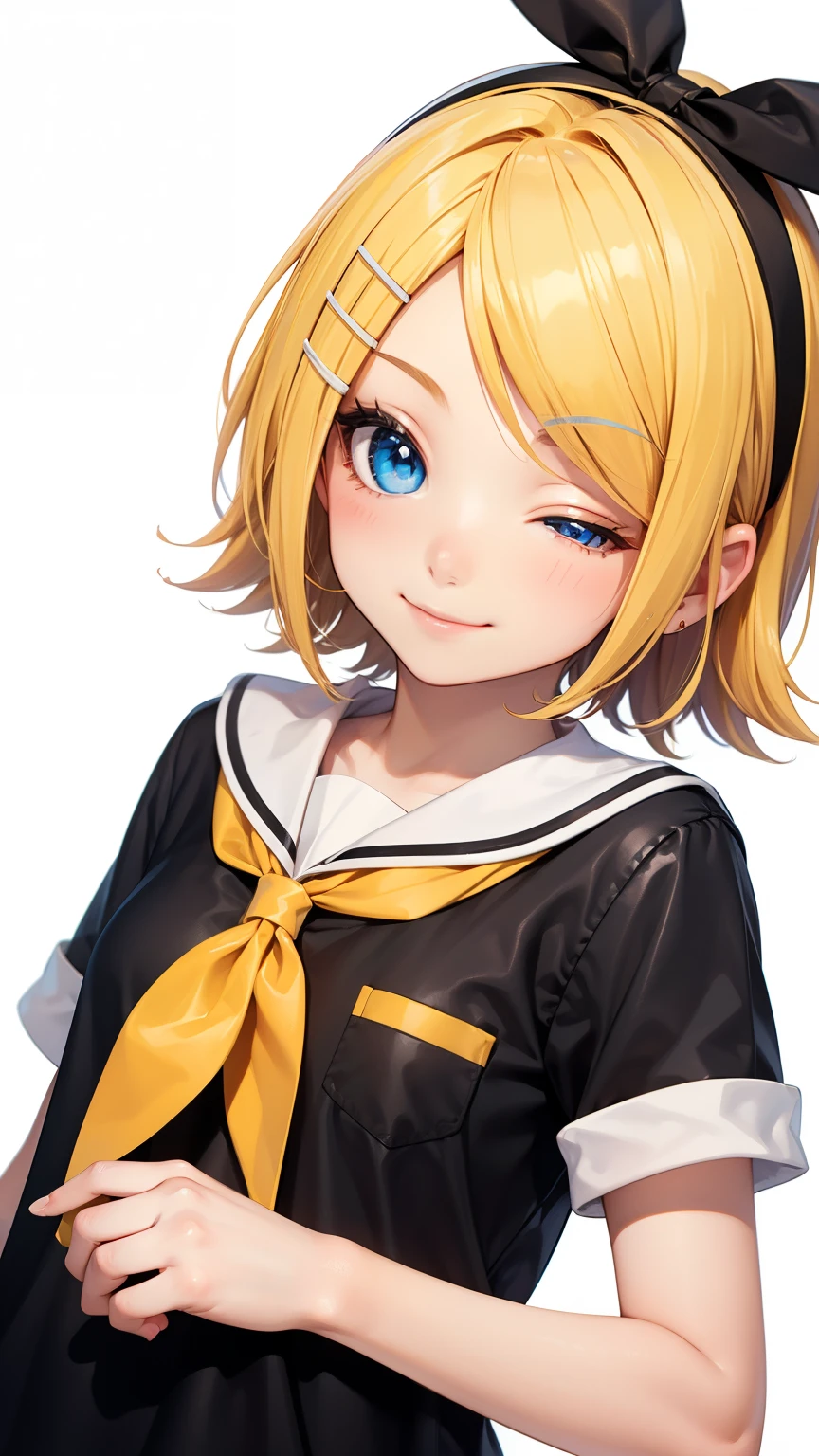 best quality ,masterpiece, 1girl, Kagamine rin , hair ribbon, bow, white shirt, sailor collar, no shorts, no pants, no skirt,
fine detailed shiny eyes, flat chest, highres, wallpaper, 8k, best lighting, extremely detailed illustrations
blush, embarrassed, smile, open mouth
((realistic striped yellow panties)), crotch seam, ((pantyshot)),
White background , nsfw, loli,
dynamic pose, dynamic angle