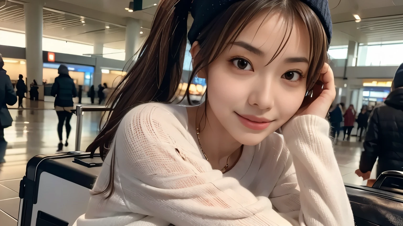 araffed asian woman with a pink shirt and a pink shirt, ulzzang, sakimichan, korean girl, xintong chen, beautiful south korean woman, gorgeous young korean woman, beautiful young korean woman, wan adorable korean face, young cute wan asian face, girl cute-fine-face, Yoshitomo Nara