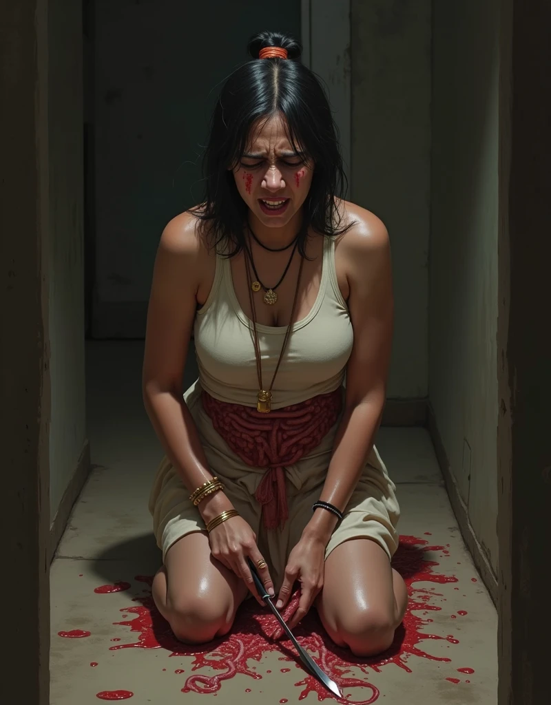 (masterpiece, best quality:1.2), horror, dark, detailed haunted floor with gaping hole, blood splatter, sandstorms swirling, hourglass filled with blood-red sand, death, realistic psychiatrist, gloomy, chiaroscuro, sinister golden cinematic lighting, glass breaking abstract