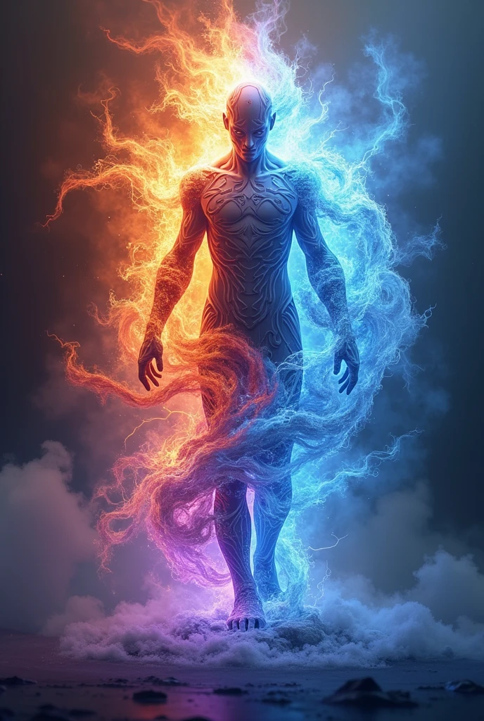 Create a visually stunning, photorealistic image that captures the multifaceted essence of Gemini. Imagine a charismatic male model standing at the crossroads of two divergent paths, symbolizing the duality of the zodiac sign. Surround you with swirling cosmic energies and ethereal mists, representing the ever-changing nature of Gemini&#39;s intellect and curiosity. Ensure meticulous attention to detail in model expression, reflecting the intelligence and charm inherent in Gemini personalities. With dynamic lighting and vibrant colors, create a scene that captivates viewers and invites them to explore the depths of Gemini&#39;s boundless imagination and restless spirit.